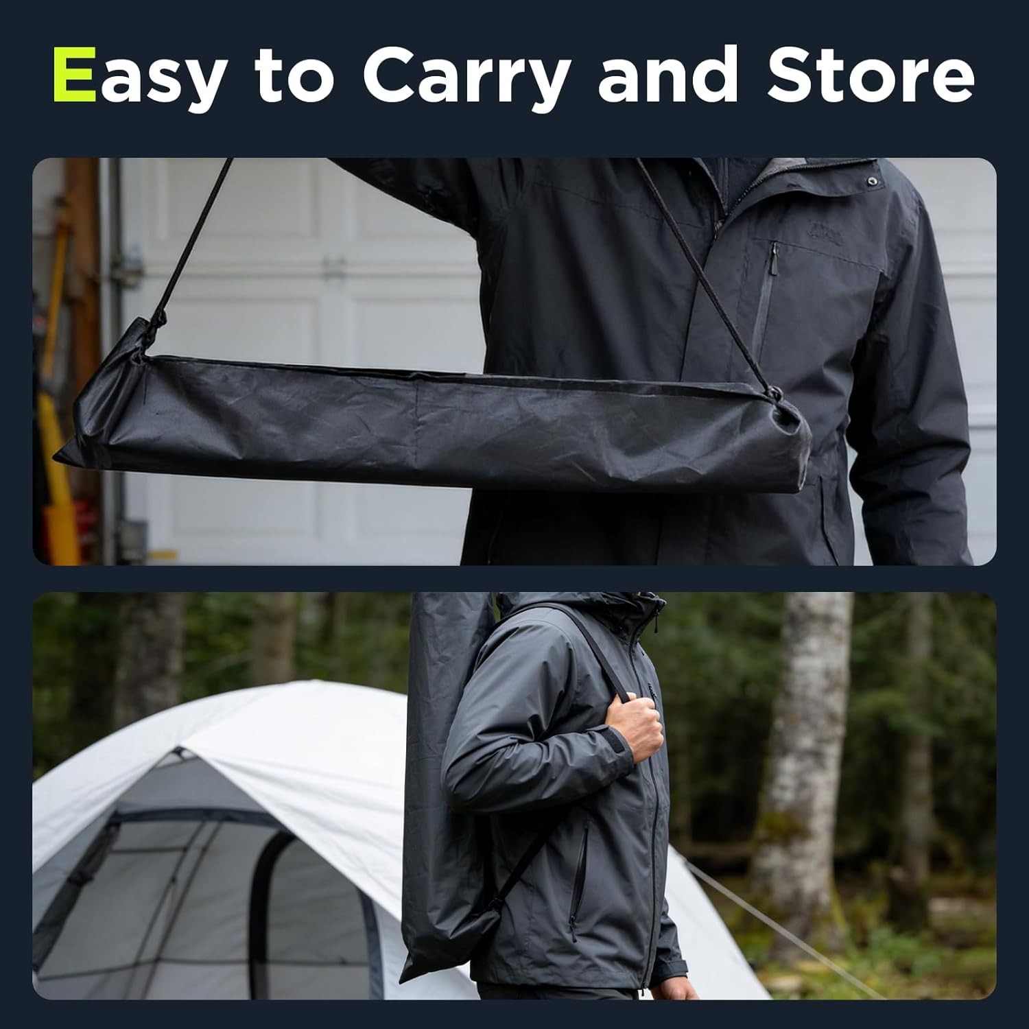 Camping Emergency Light 2700 Lumens 12000Mah with Adjustable Tripod Stand, IP65