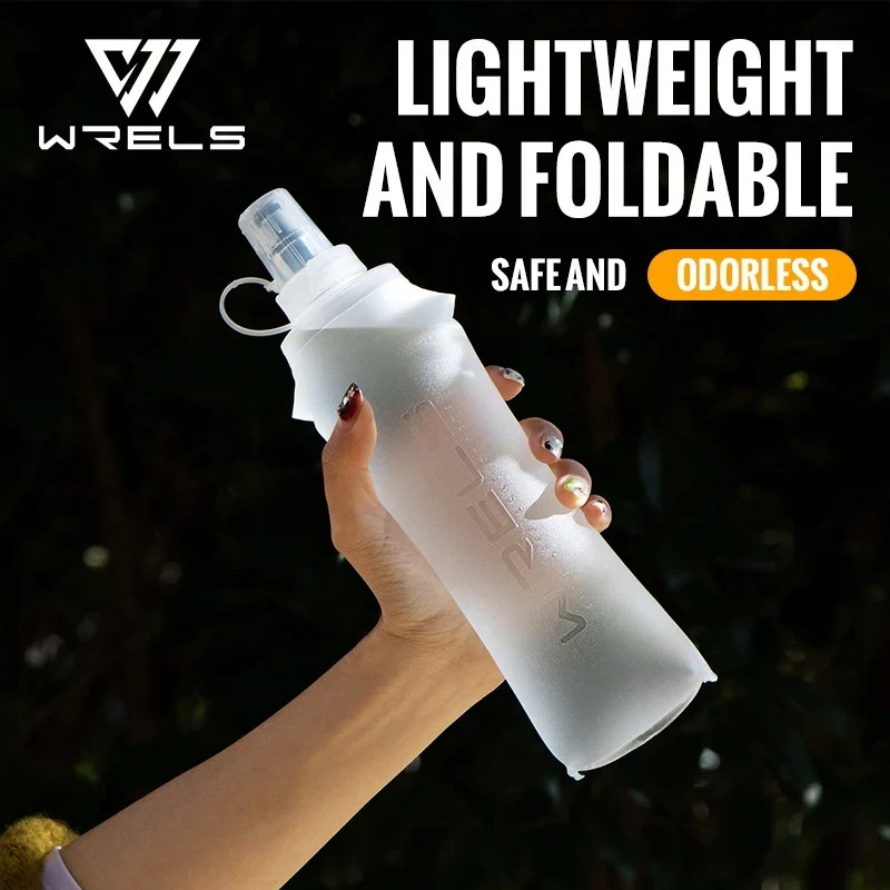 250Ml 500Ml Soft Flask Folding Collapsible Water Bottle TPU BPA Free Outdoor Spo