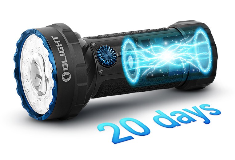 Olight Marauder Mini 2 Wide-Beam High-Intensity Flashlight, 10000 Lumens, 750 M