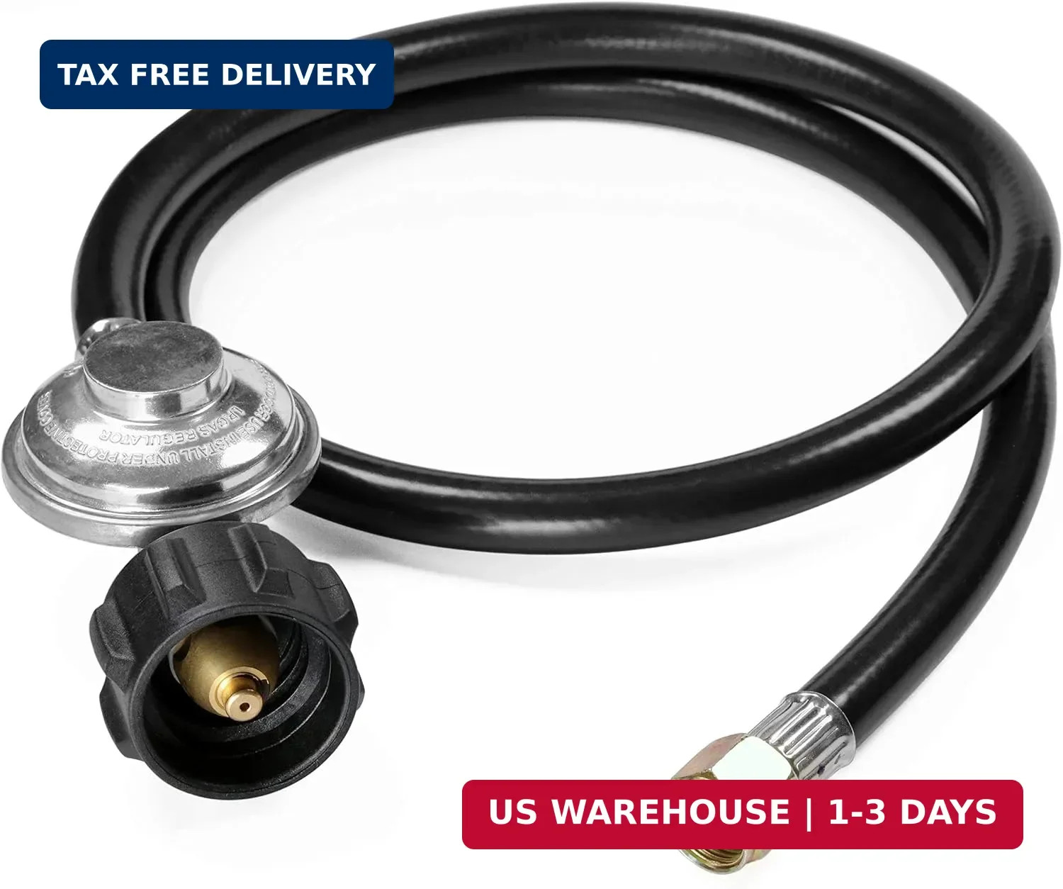 DOZYANT 3.5 Feet Propane Regulator and Hose Universal Grill Regulator Replacemen