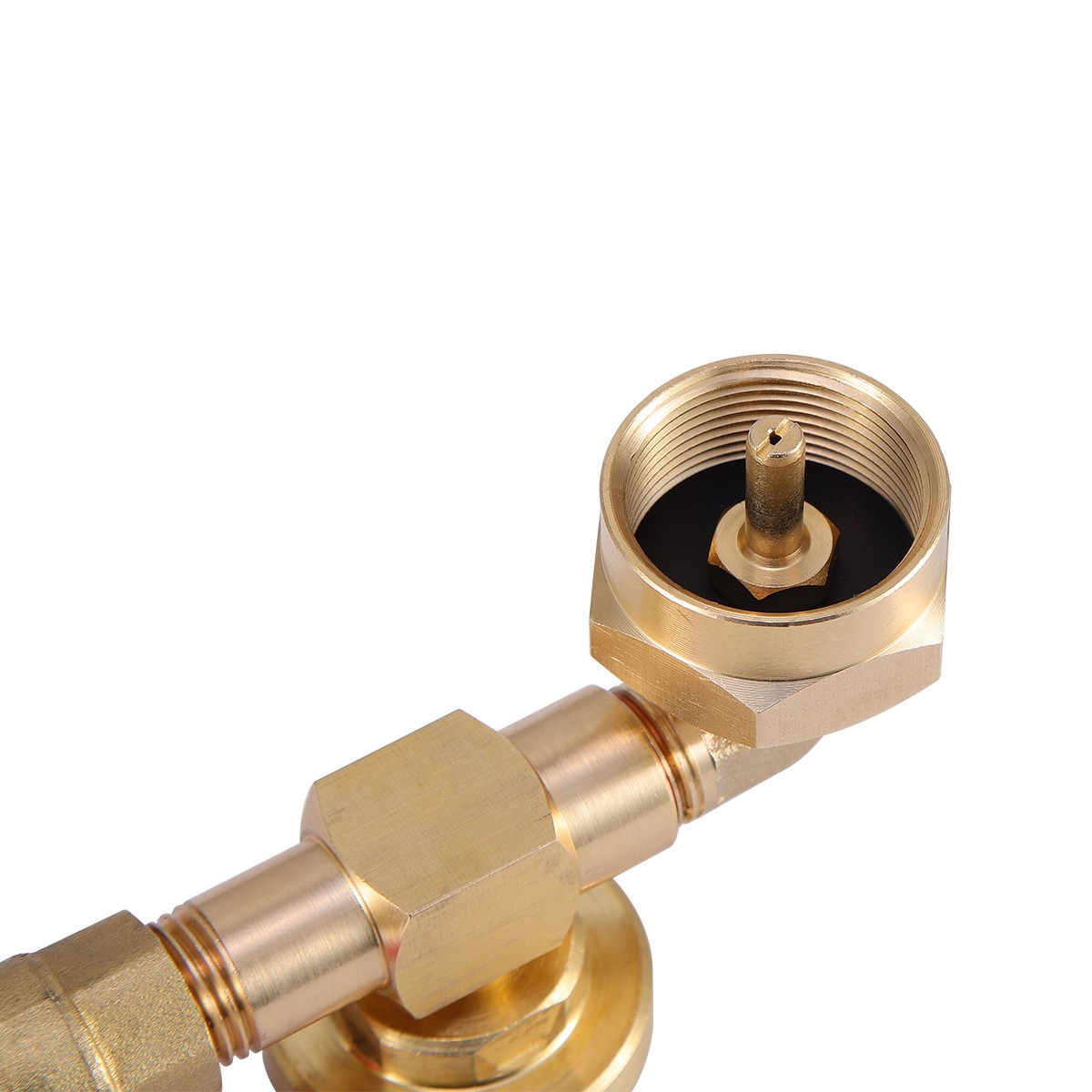 1Lb To 20Lb Tank Propane Refill Adapter With Gauge And ON-Off Control Valve US