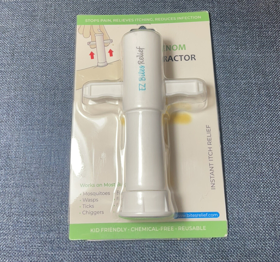 EZ Bites Relief Itch Relief Suction Tool Vacuum Venom Extractor New In Box