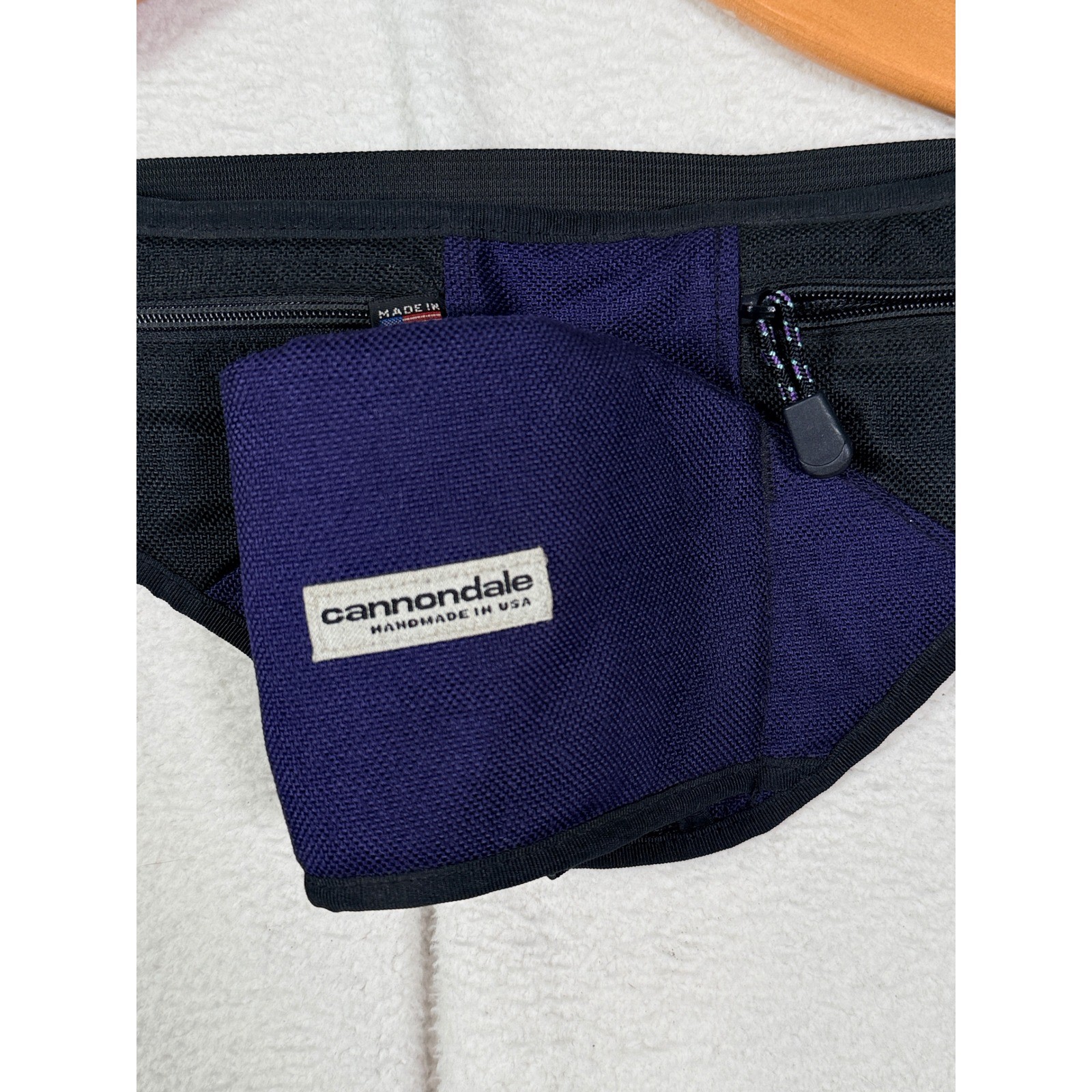 Vintage Cannondale Fanny Pack Cycling Hip Bag Handmade in USA Purple Black Run
