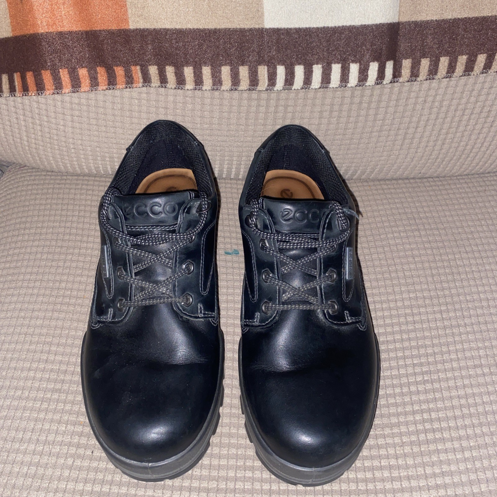 ECCO Track 25 GTX Gore-Tex Black Leather Waterproof Hiking / Trail M8 1/2 W 10.