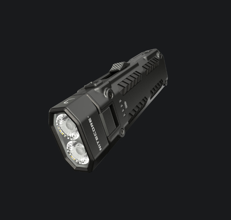 Nitecore Black EDC09 Swivel Head Flashlight Rechargeable Resists Color/Impact