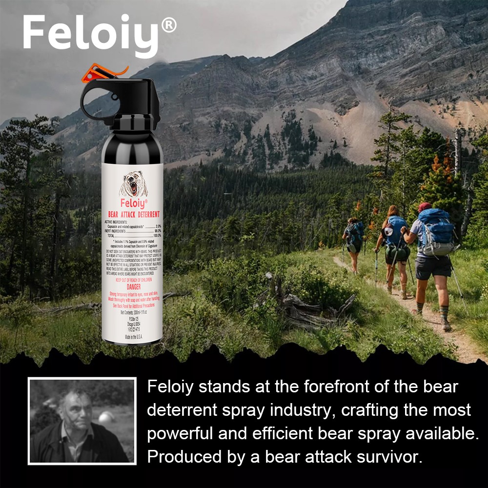Feloiy Bear Attack Deterrent Legal Bear Spray Self With Spray Bag Various styles
