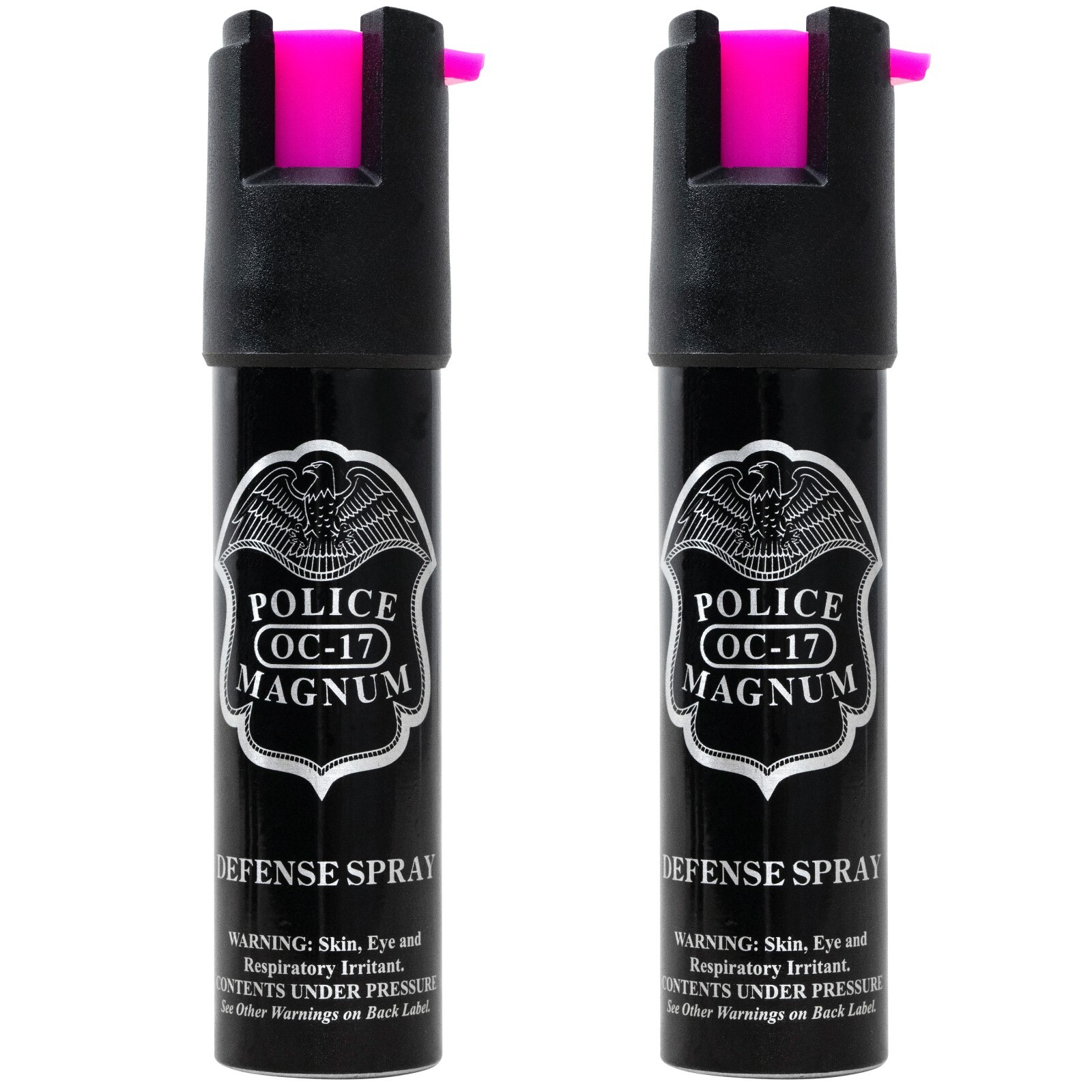 Police Magnum Hot Pink Pepper Spray Self Defense Safety Protection 2 Pack .75oz