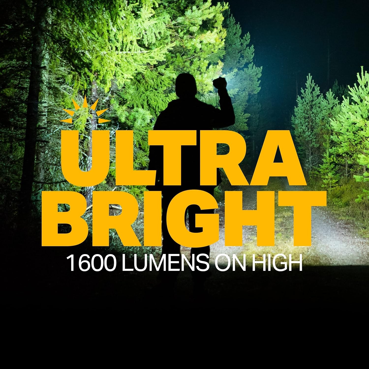 LUXPRO XP915 Rechargeable 1600 Lumen IPX4 Waterproof Compact Tactical Flashlight
