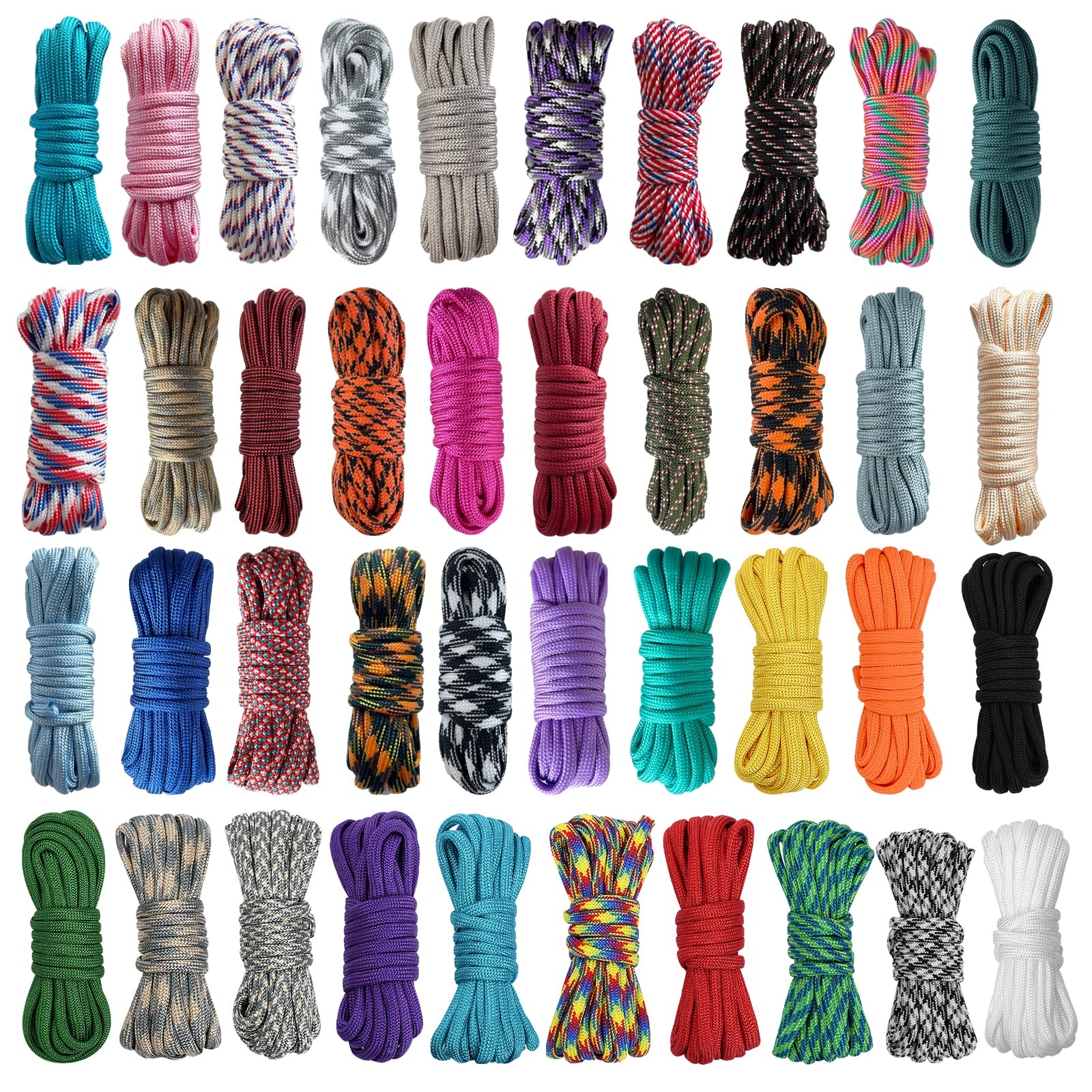 40 Colors Paracord Cord Multifunction 550lb Paracord Crafting Kit For Making