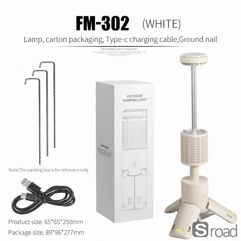 10000mAh Telescopic Camping Lantern With Power Bank, IP65 Waterproof