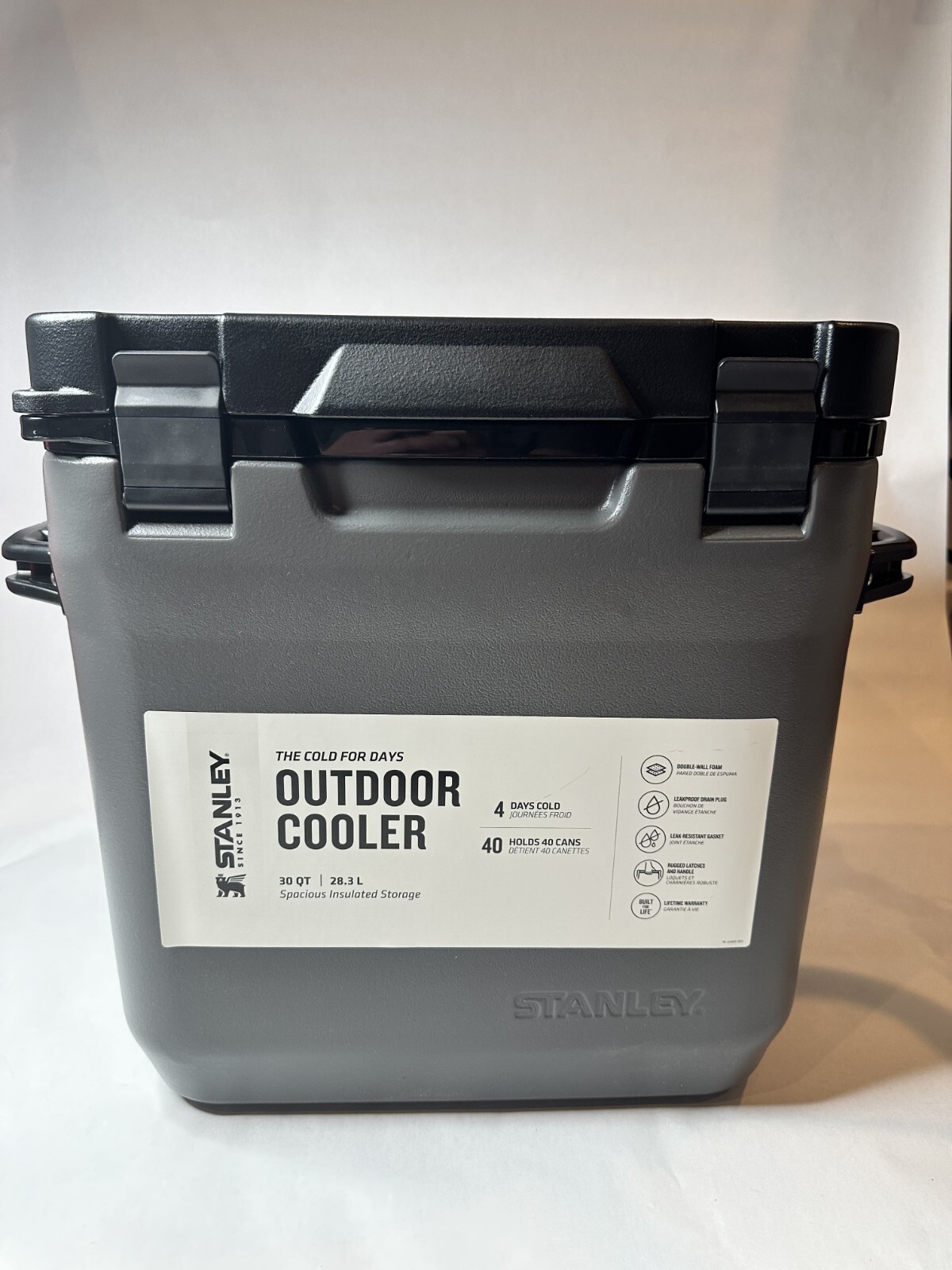 Stanley Adventure Series Outdoor Cooler Cold 4 Days 30qt /28.3 Liter Handles
