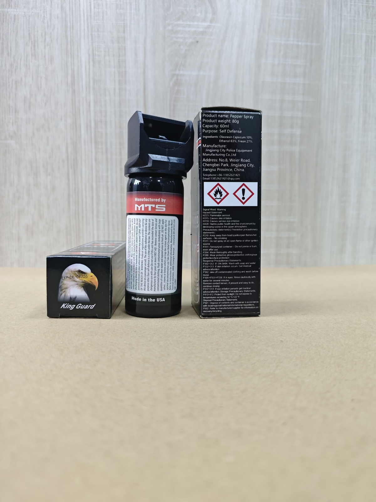 1/3/5 Pack Mace Take Down Omni 360 Pepper Spray 60ml 2oz Self Defense Protection