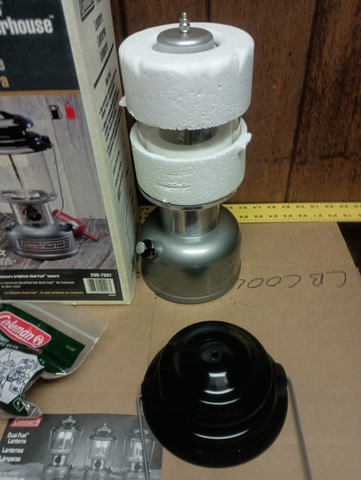 Vintage New Box Unfired Coleman 295-700T Powerhouse Dual Fuel Lantern Sealed Box