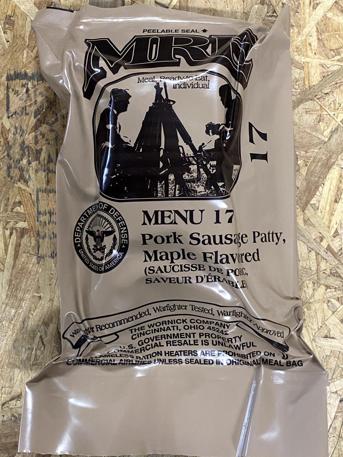 MRE U.S. Military Ready to Eat Meals INSP 2025 – choose meal