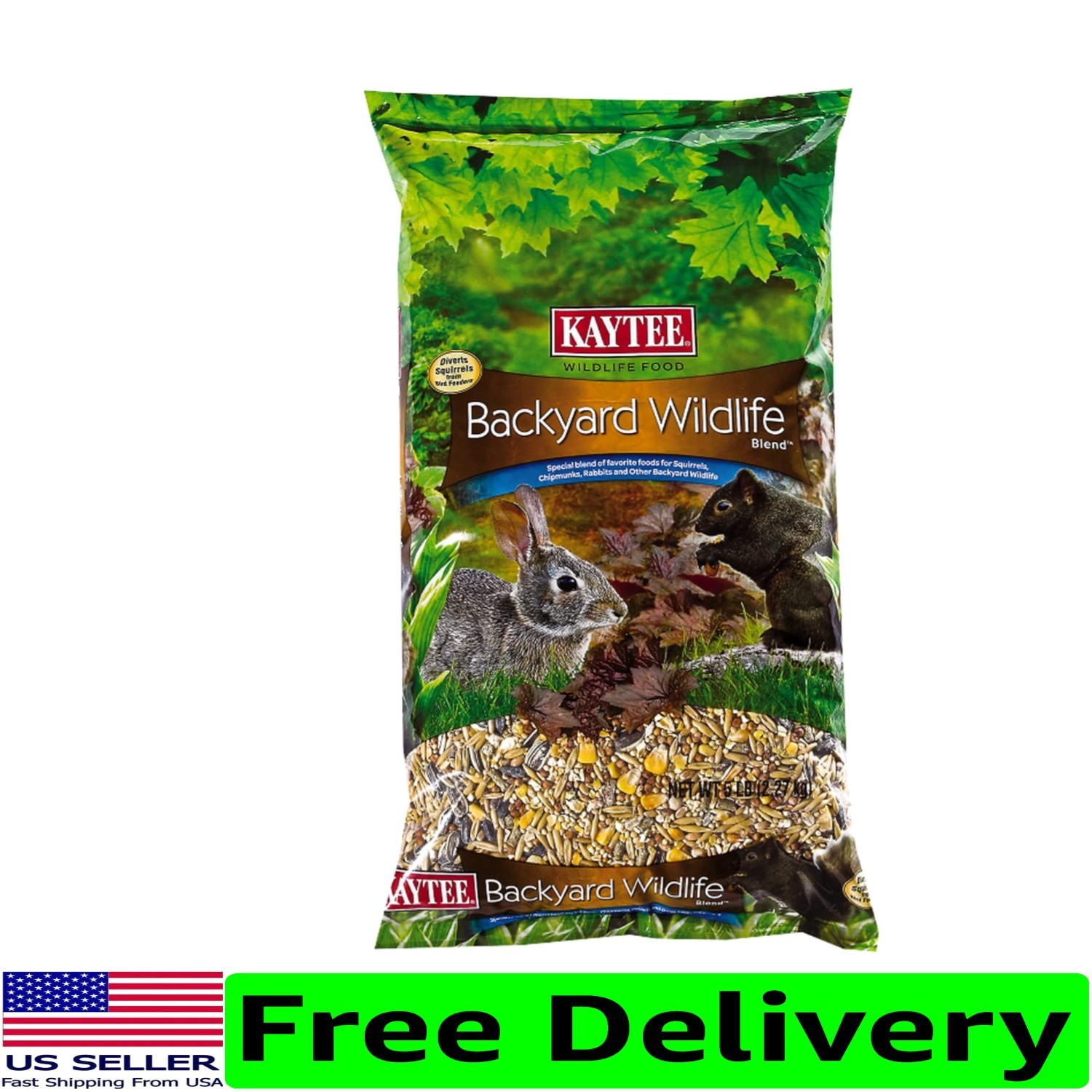 Kaytee 5 lb Backyard Wildlife Food Blend: Ideal for Squirrels & Small Critters