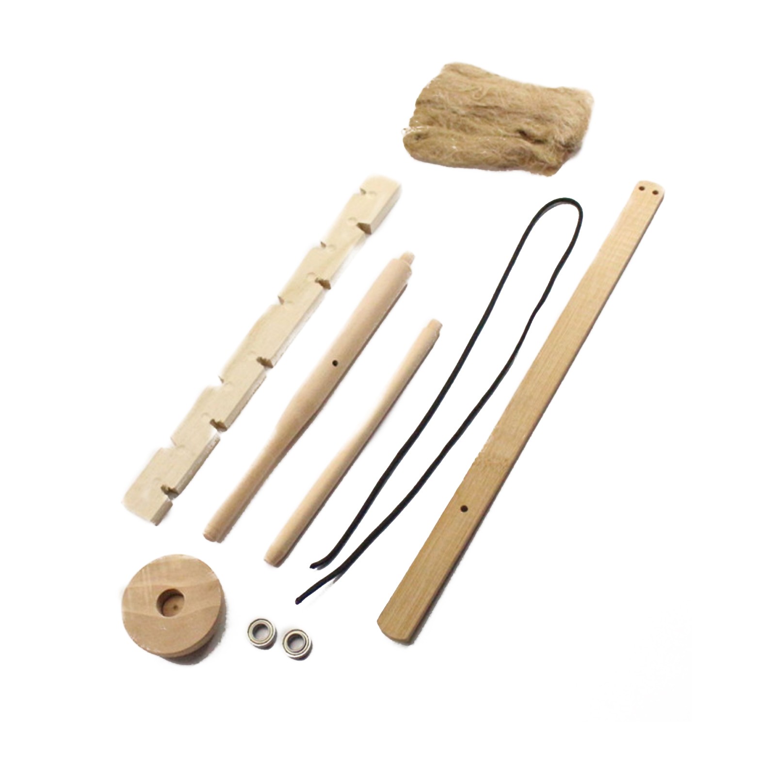 Outdoor Primitive Fire Starter Tool Wood Bow Drill Survival Friction Kit Teach