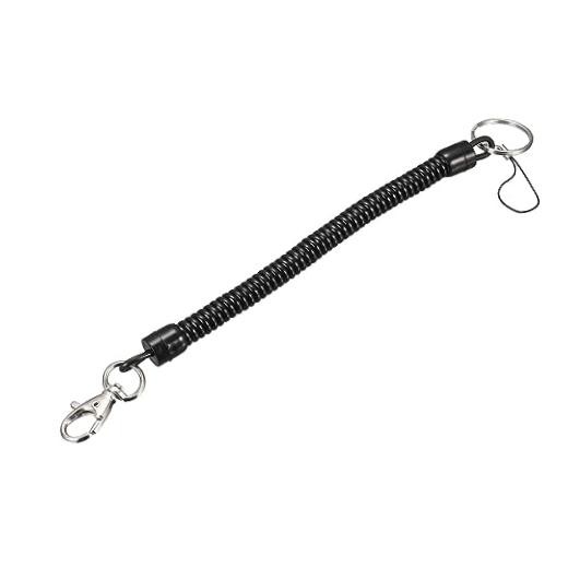 Spiral Retractable Coil Springs Lanyard, Keychain Cord Holder with Lobster