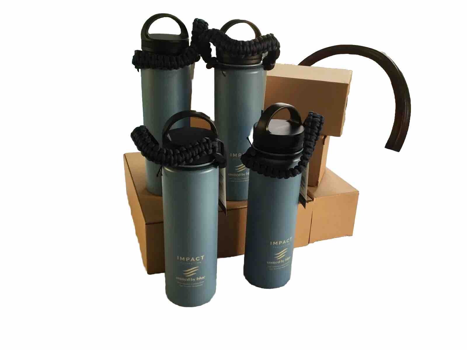 United By Blue 22 Oz Steel Hot/ Cold Bottle Impact Collection Moonlit Ocean, NEW