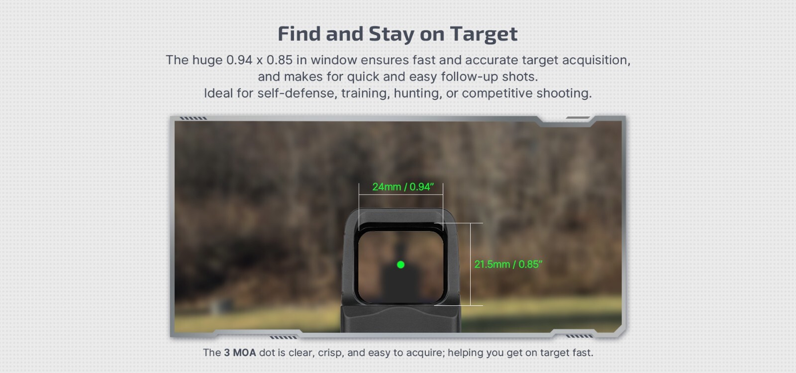 Olight Osight Osight Red 3 MOA Dot & PL-MINI 3 Valkyrie Rail Mounted Light