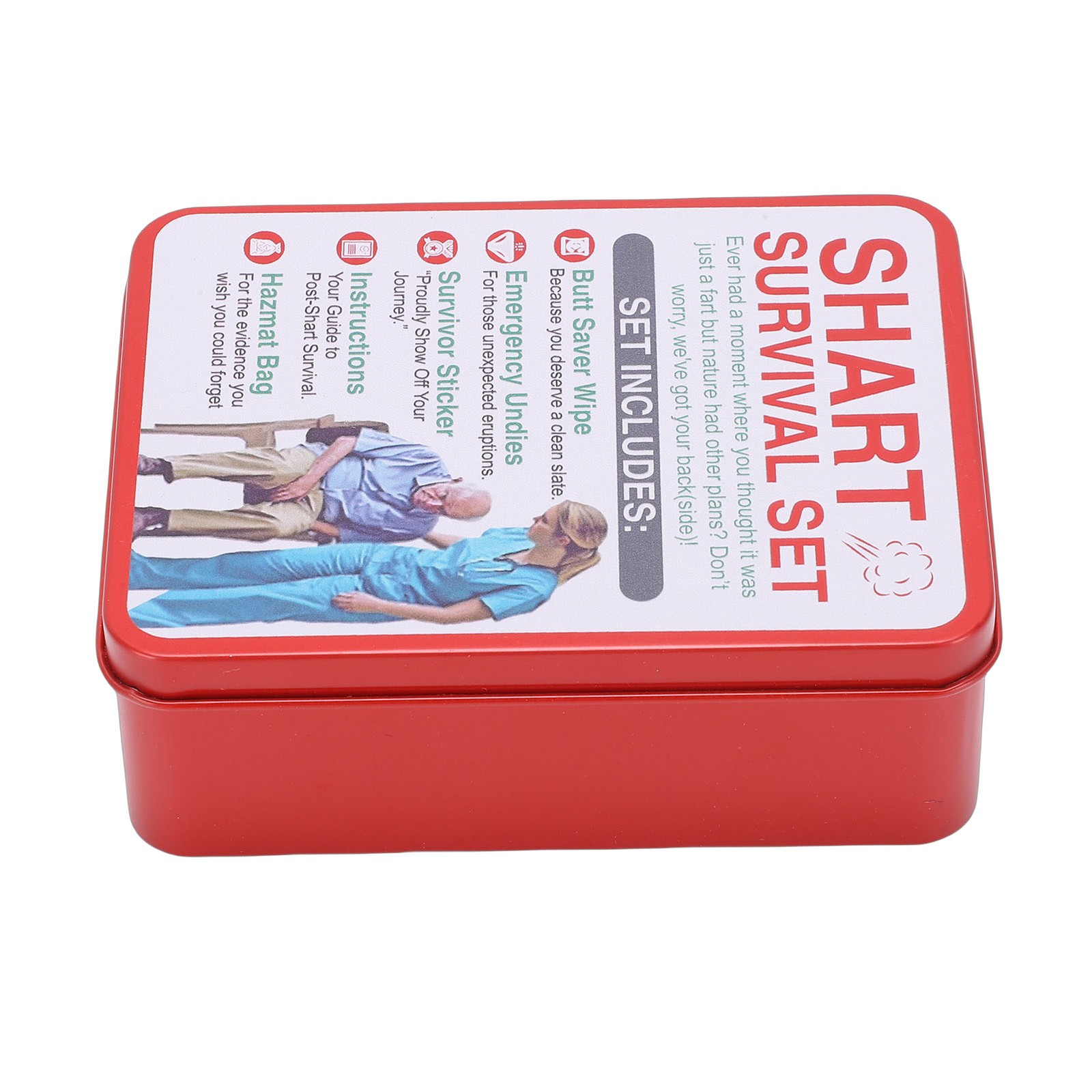 Practical Funny Survival Tool Kit With Reusable Tin Can For Outdoor And Travel