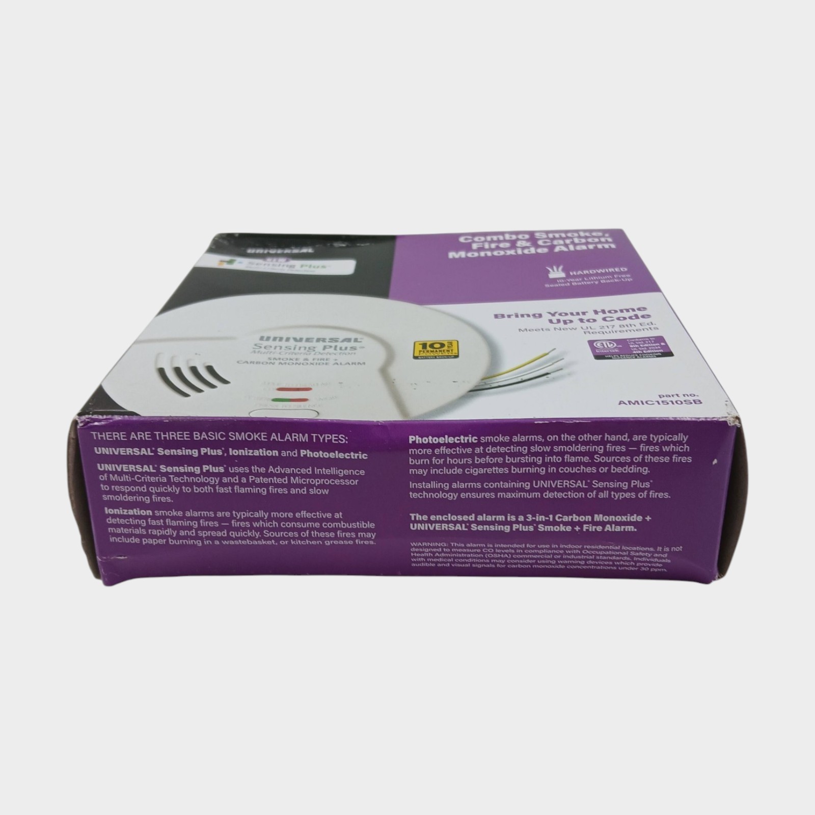 Universal Sensing Plus Multi-Criteria Hallway Combo Smoke, Fire & Carbon Monoxid