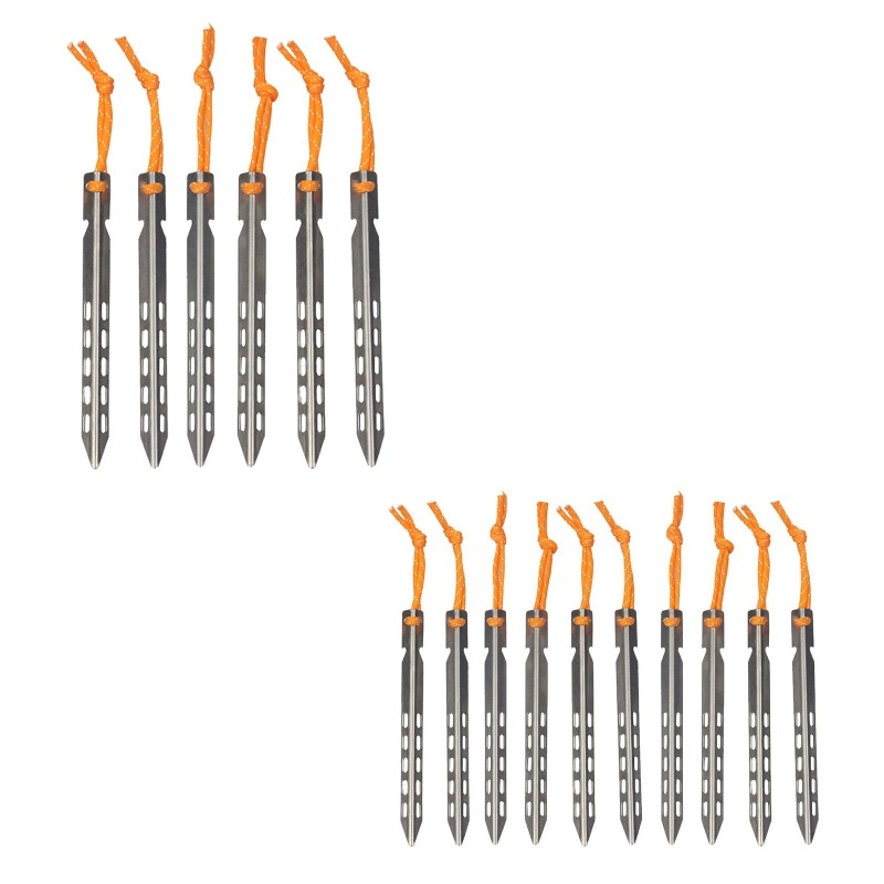 6/10pcs Nail Tent for Titanium Peg V Shape for Titanium Camping for Titani