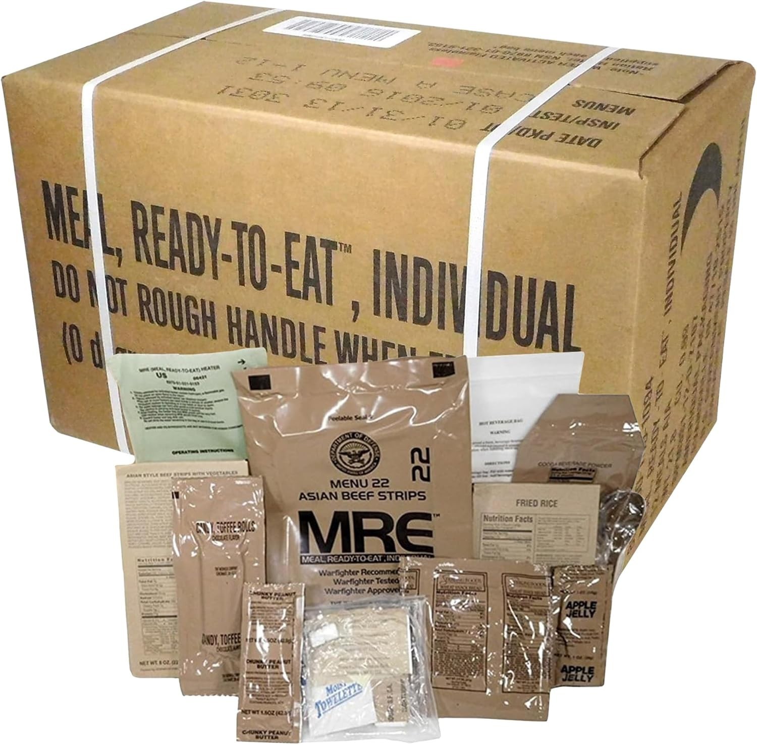 MRE U.S. Military Ready to Eat Meals INSP 2025 or Better – Options 1,2,48 pack-