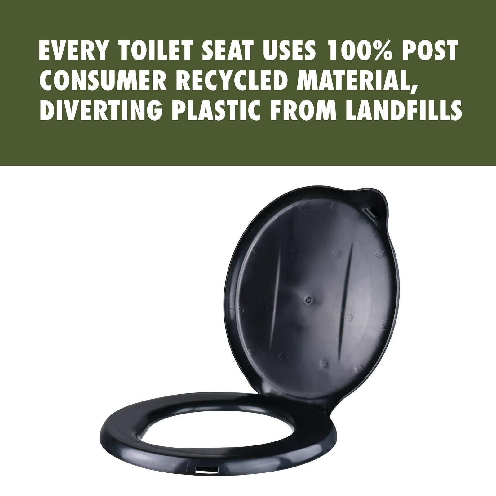 5 Gallon Bucket Toilet Seat w/ Lid Travel Outdoor Camping Hiking Snap On Black