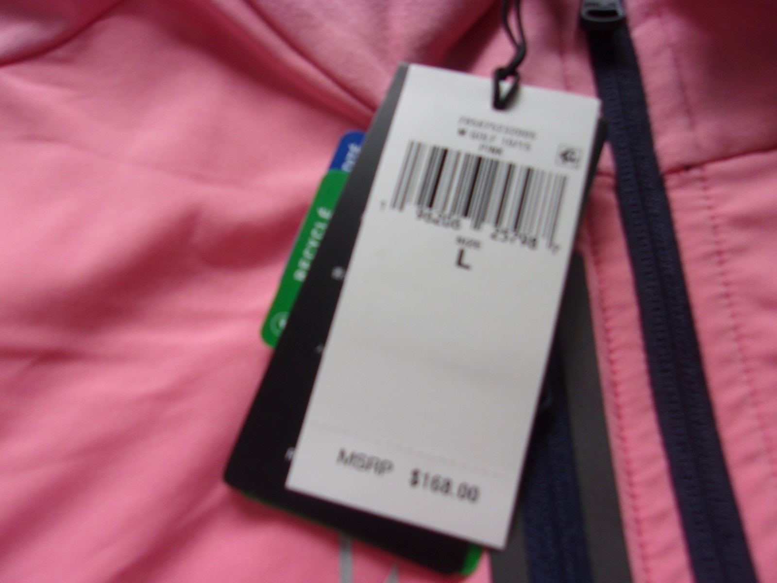 NWT Ralph Lauren RLX golf vest, men’s M, or L, $168, pockets, pink, cotton blend