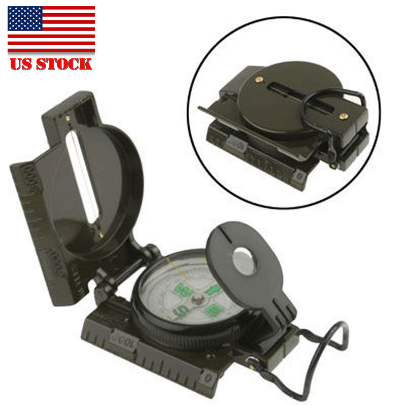 Outdoor Military Luminous Lensatic Compass for Camping Hiking Survival Marching