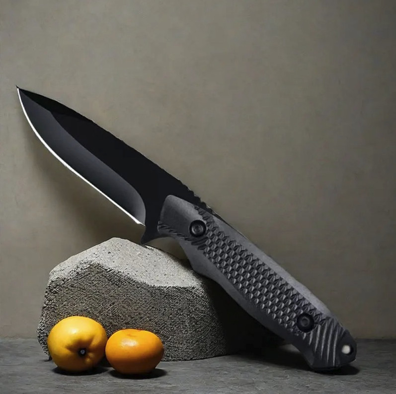 1pc Stainless Steel Sheath Pocket Knife High Hardness Outdoor BBQ Tool – NEW