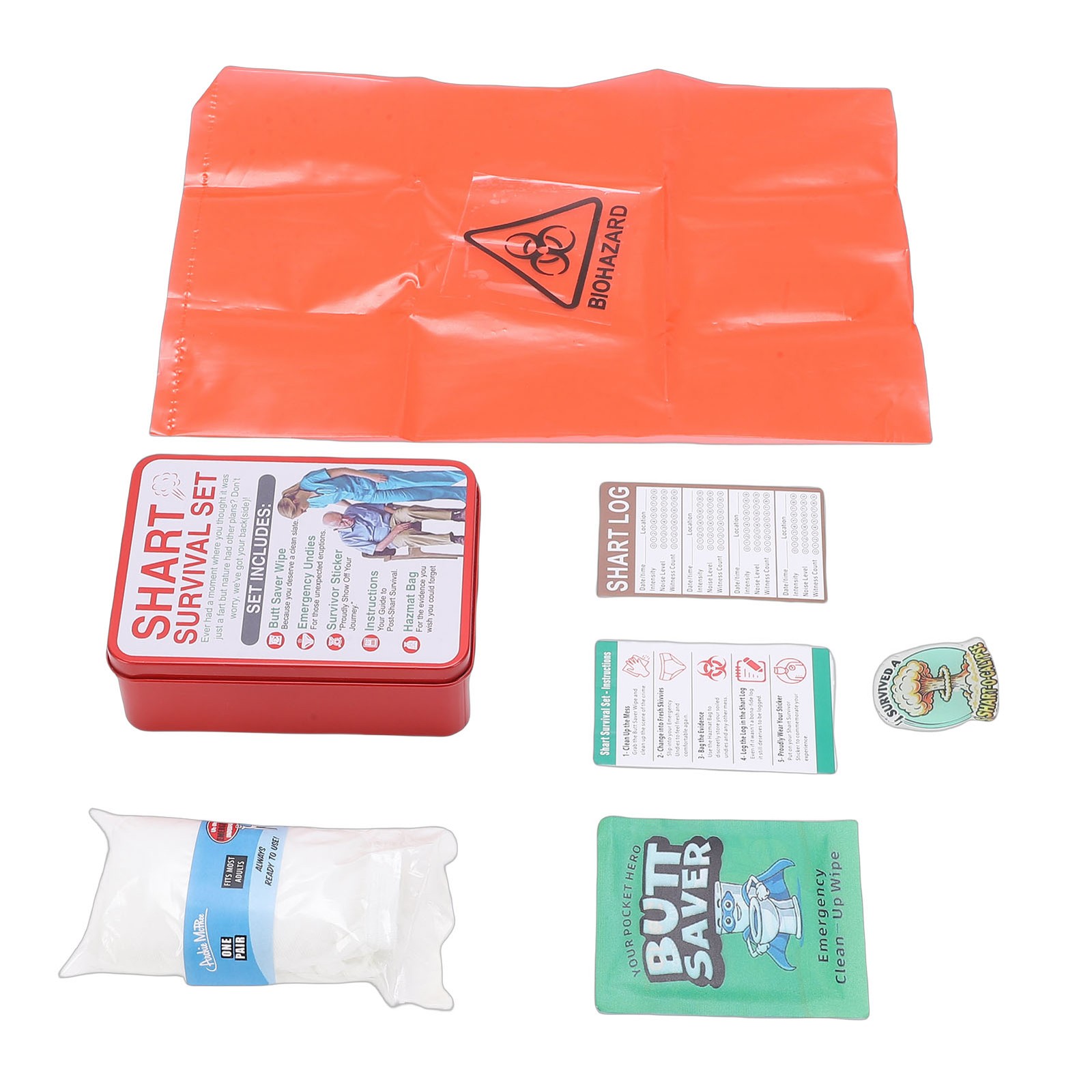 Practical Funny Survival Tool Kit With Reusable Tin Can For Outdoor And Travel