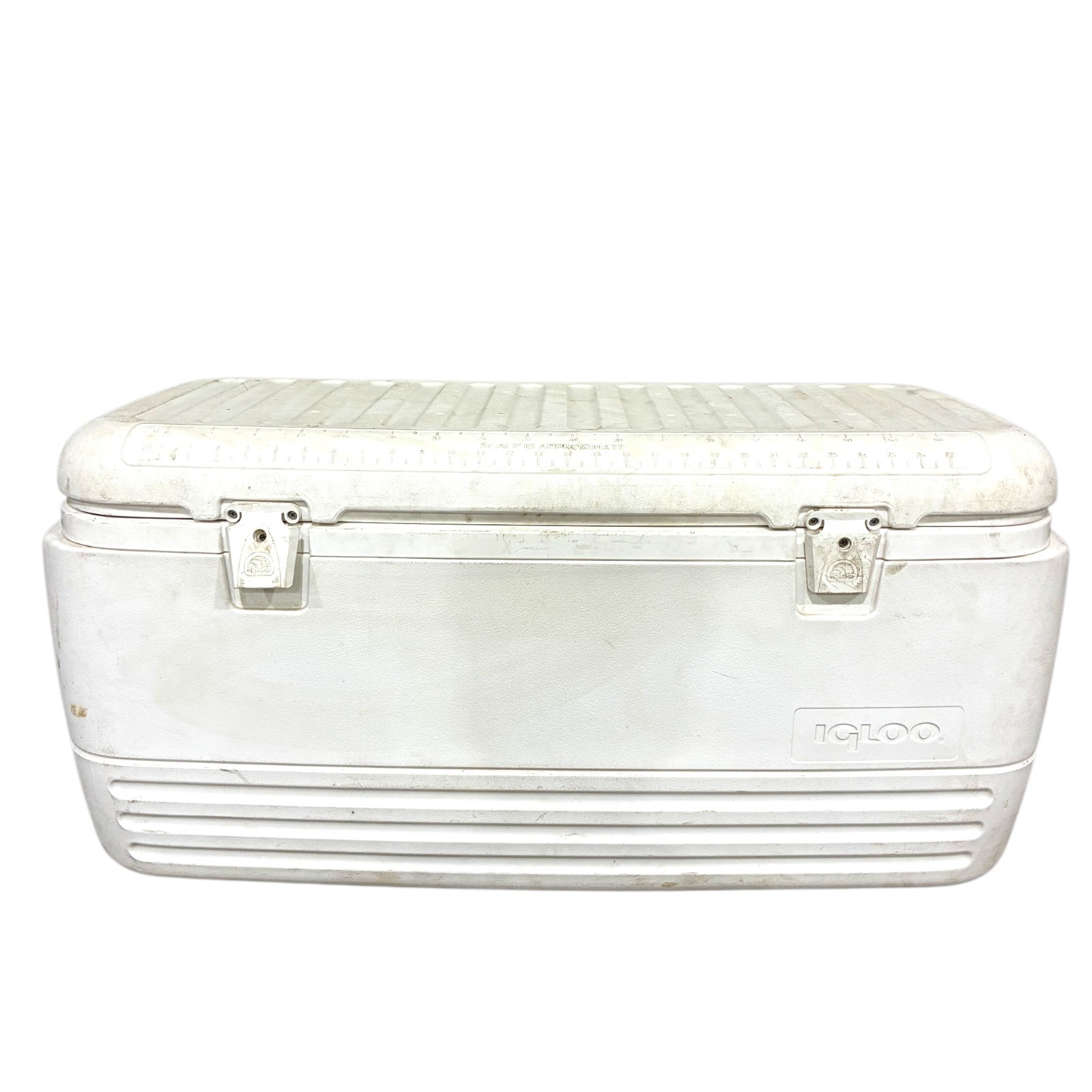 Vintage Igloo Marine Ice Chest Cooler 150 Qt Large White Fishing Boat Icebox 37″