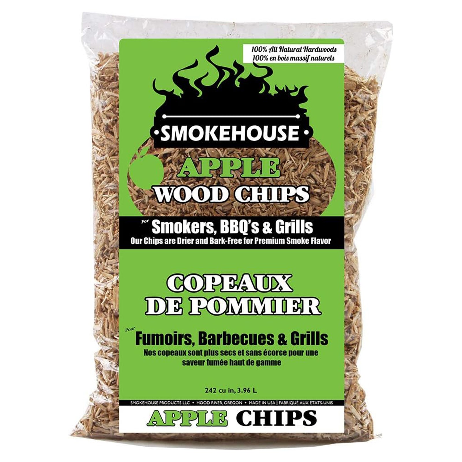 Smokehouse Apple Fine Wood Chips, All Natural Premium Smoke Flavor, 12 pack