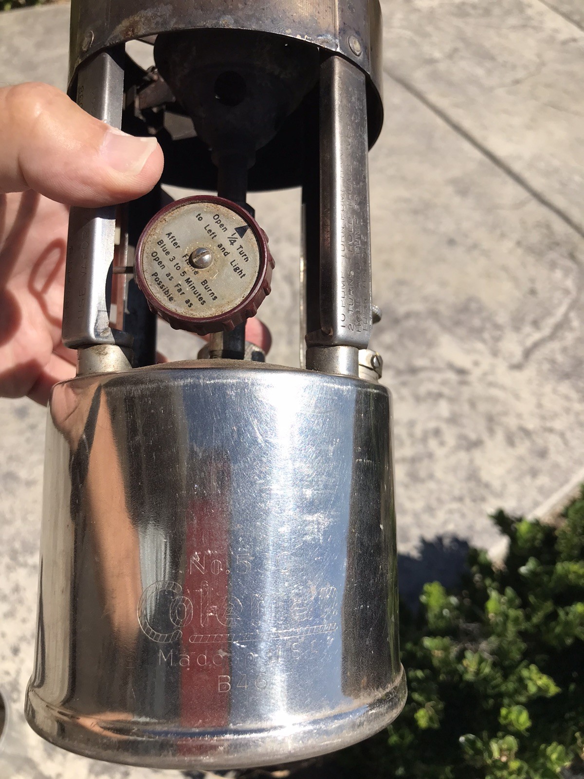 Vintage Coleman 530 G.I.Pocket Stove Camping Camp Stove Date 1946 B46