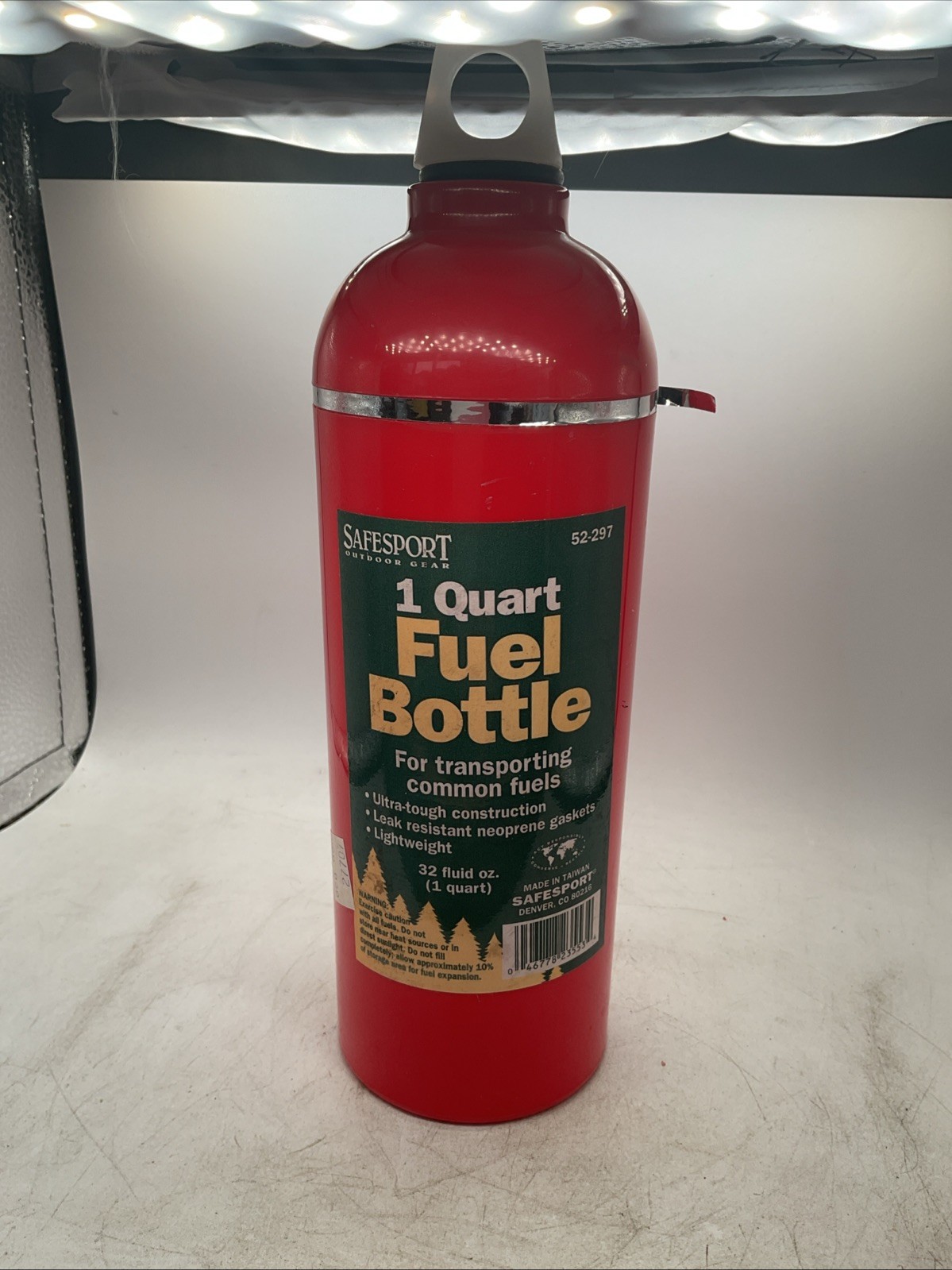Safesport – 1 Quart Fuel Bottle 32 Fluid Ounces – Camping Stove Container