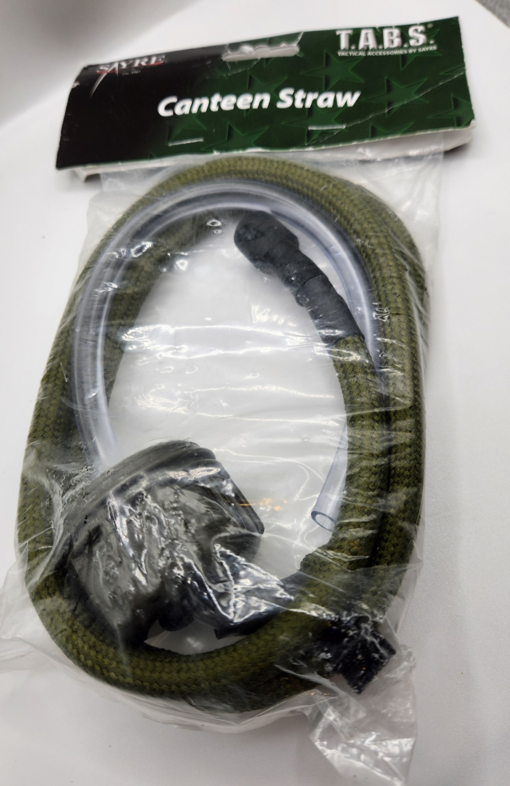 SAYRE Olive Drab Genuine GI Military Canteen Straw Kit 3 Feet Long USA T.A.B.S.