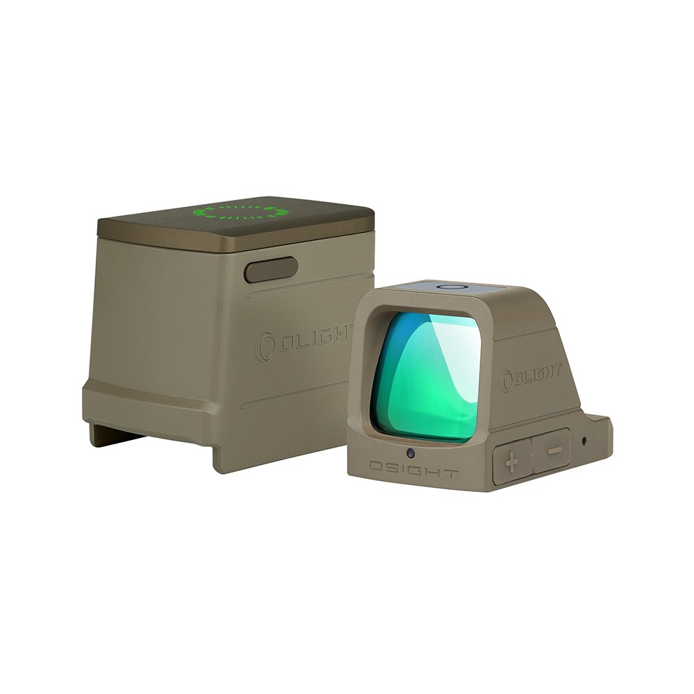 Olight Osight Green Flat Dark Earth, 3MOA, Magnetic Charging Cover