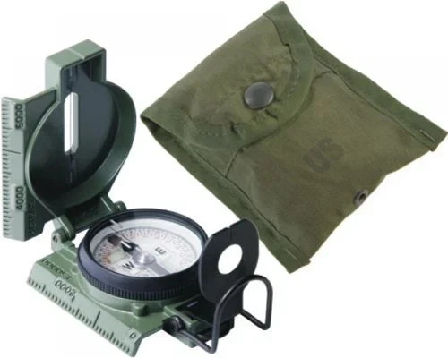 Cammenga Model 3h Tritium Lensatic Compass Olive Drab US MilitaryPouch