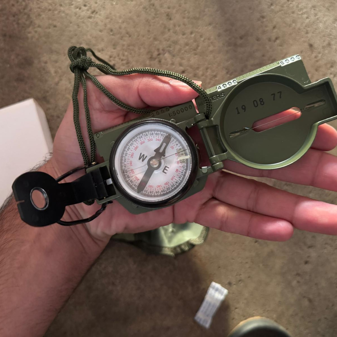 Cammenga Model 3h Tritium Lensatic Compass Olive Drab US Military Issue Pouch