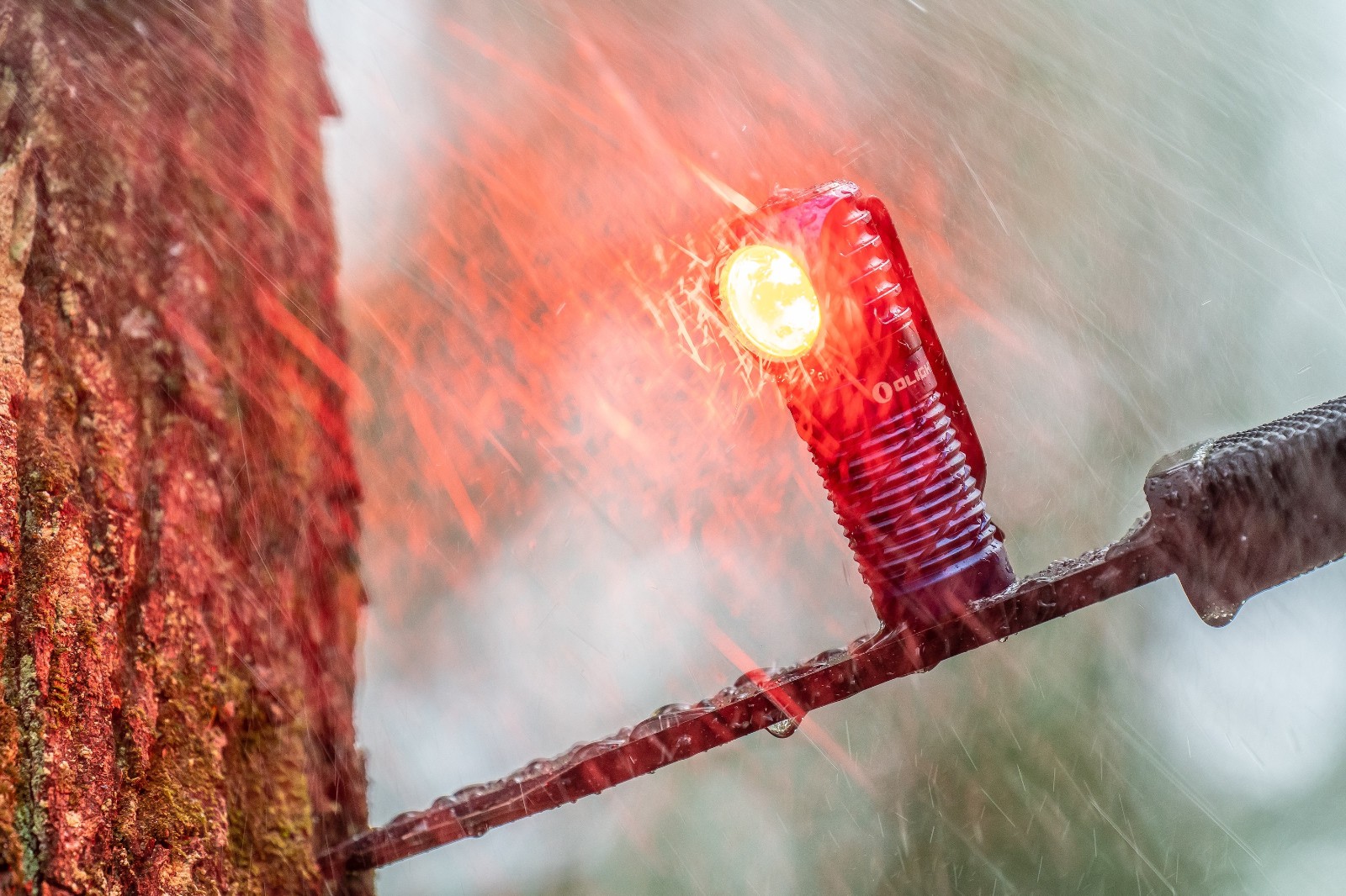 Olight Perun 3 Mini Midnight Blue Premium Headlamp, Red/White LED, 1250 Lumens