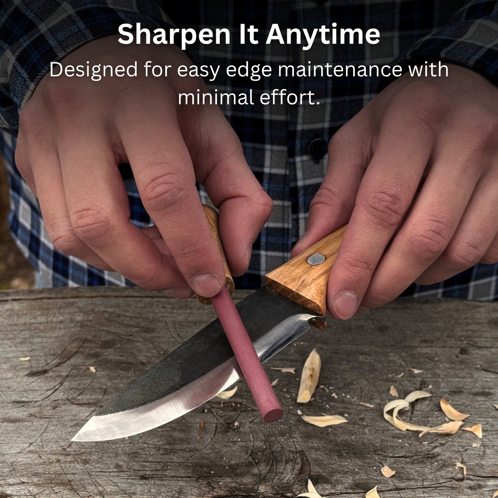 Bushcraft Survival Kit with Ferro Rod Sharpener Paracord Camping Gear Sharky