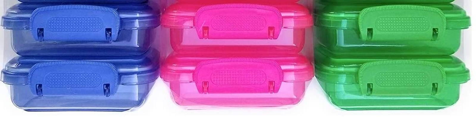 NADOBA Mini Lock-Top Snack Containers set of 6 colors may vary