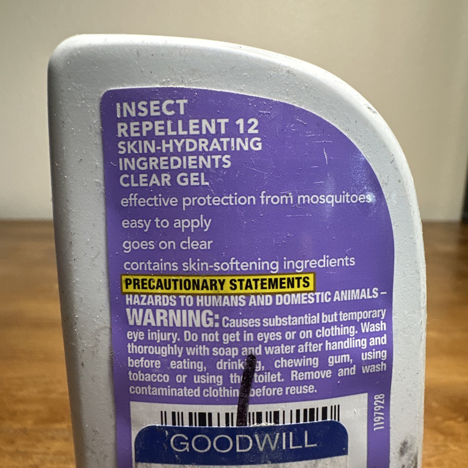 3-Pack OFF! Clear Gel Insect Repellent 12 Skin Hydrating 3.8oz each 2E