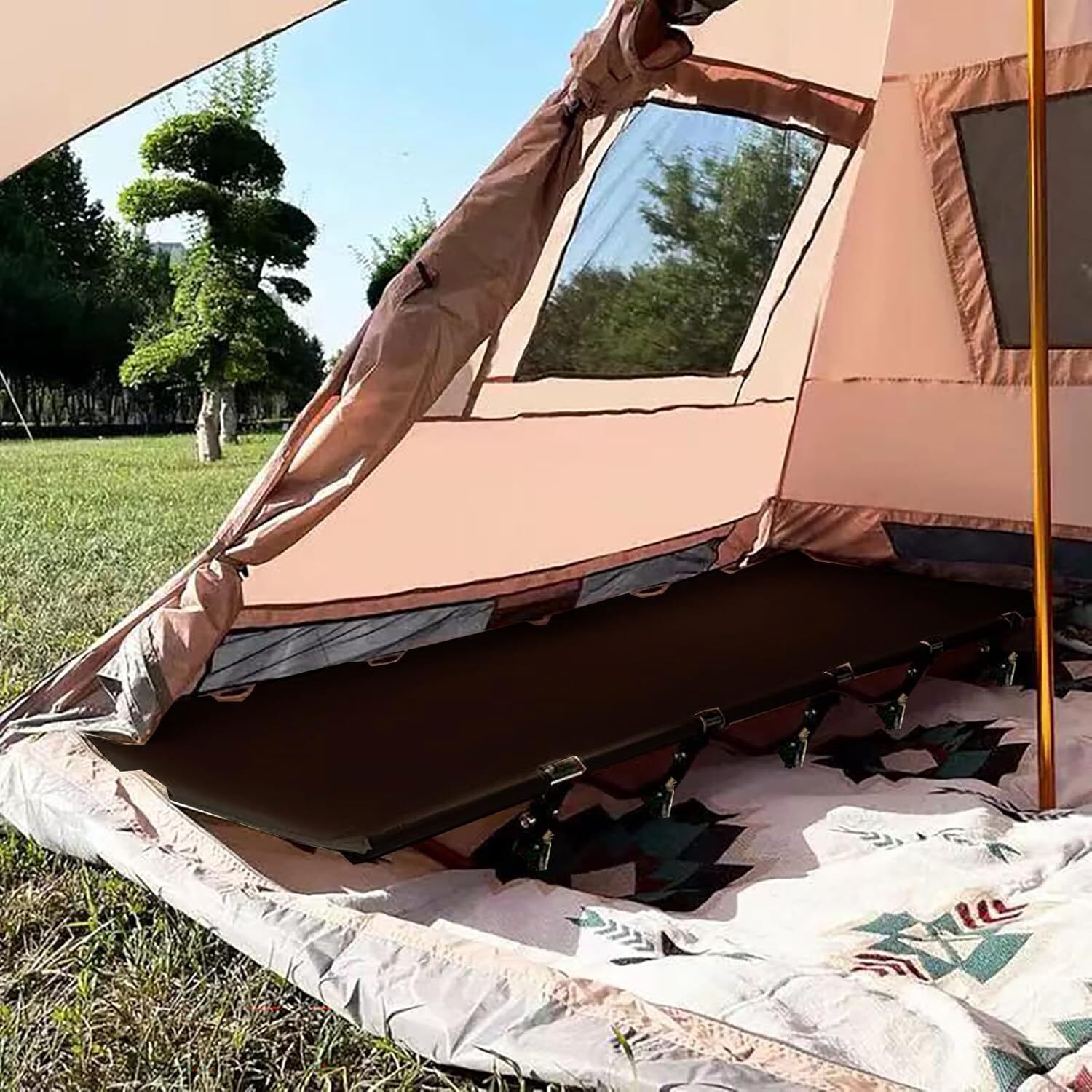 Lightweight Camping Cot, Heavy-Duty Comfortable Military Army Cot & Bag,Hiking