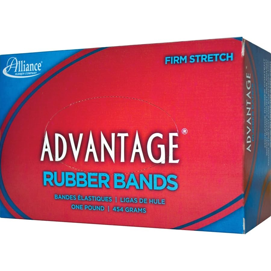 Alliance Rubber 96165 Advantage Bands 1 Pound 2 1/2 x 1/16 inches, Red