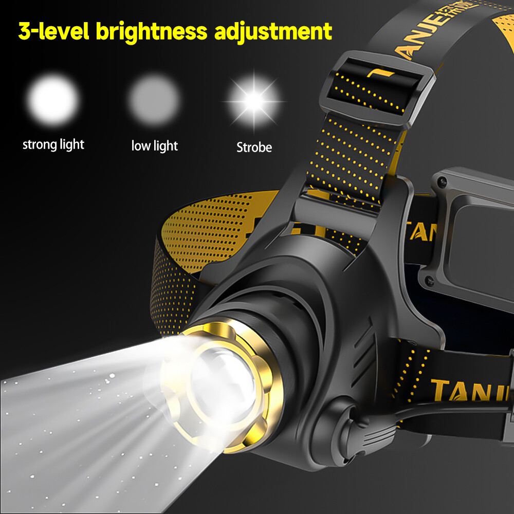 99000000LM Super Bright LED Headlamp USB Rechargeable Headlight Flashlight Torch