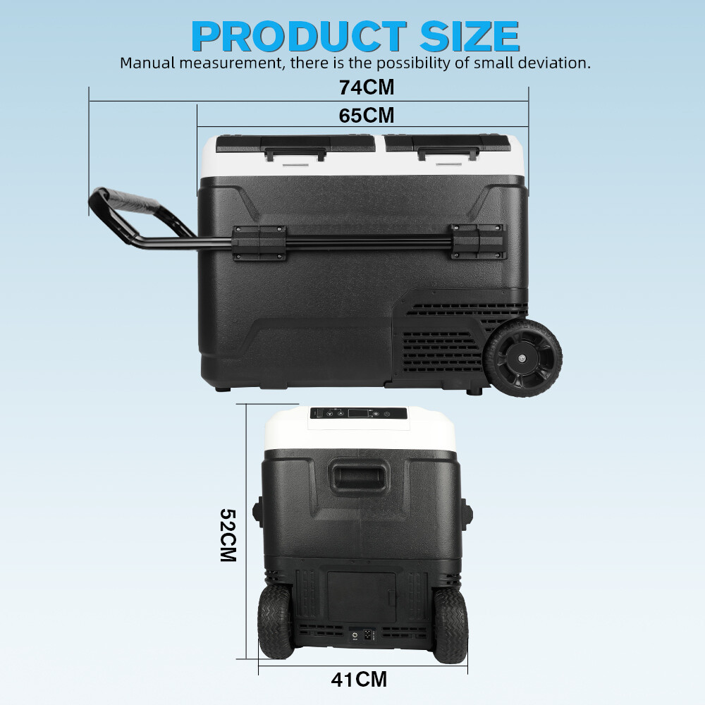42L/50L Electric Cooler Portable Car Fridge Refrigerator Camping Dual Freezer