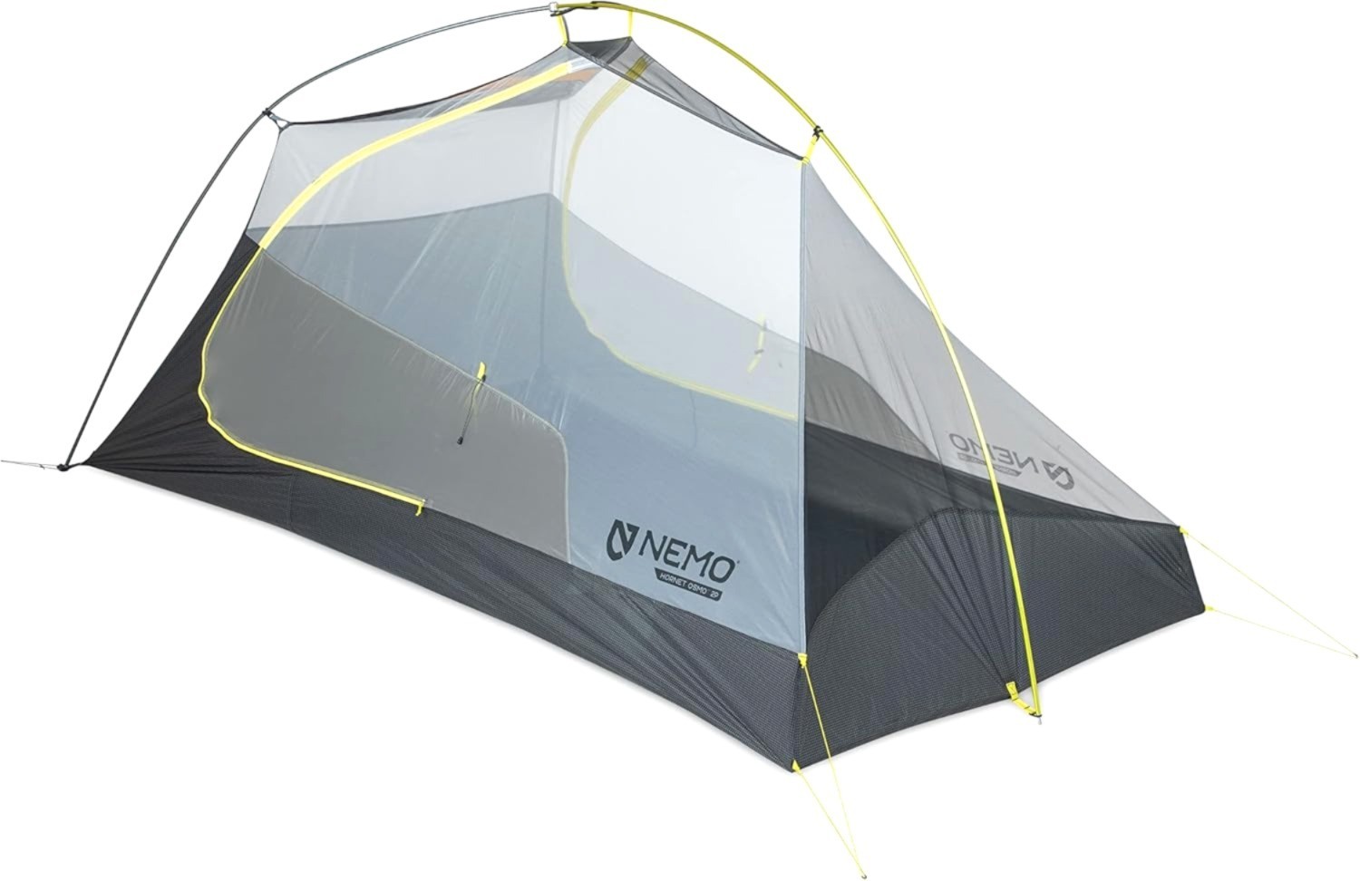 NEMO Equipment Hornet OSMO Ultralight Backpacking Tent, 2-Person, Birch Bud/Gray