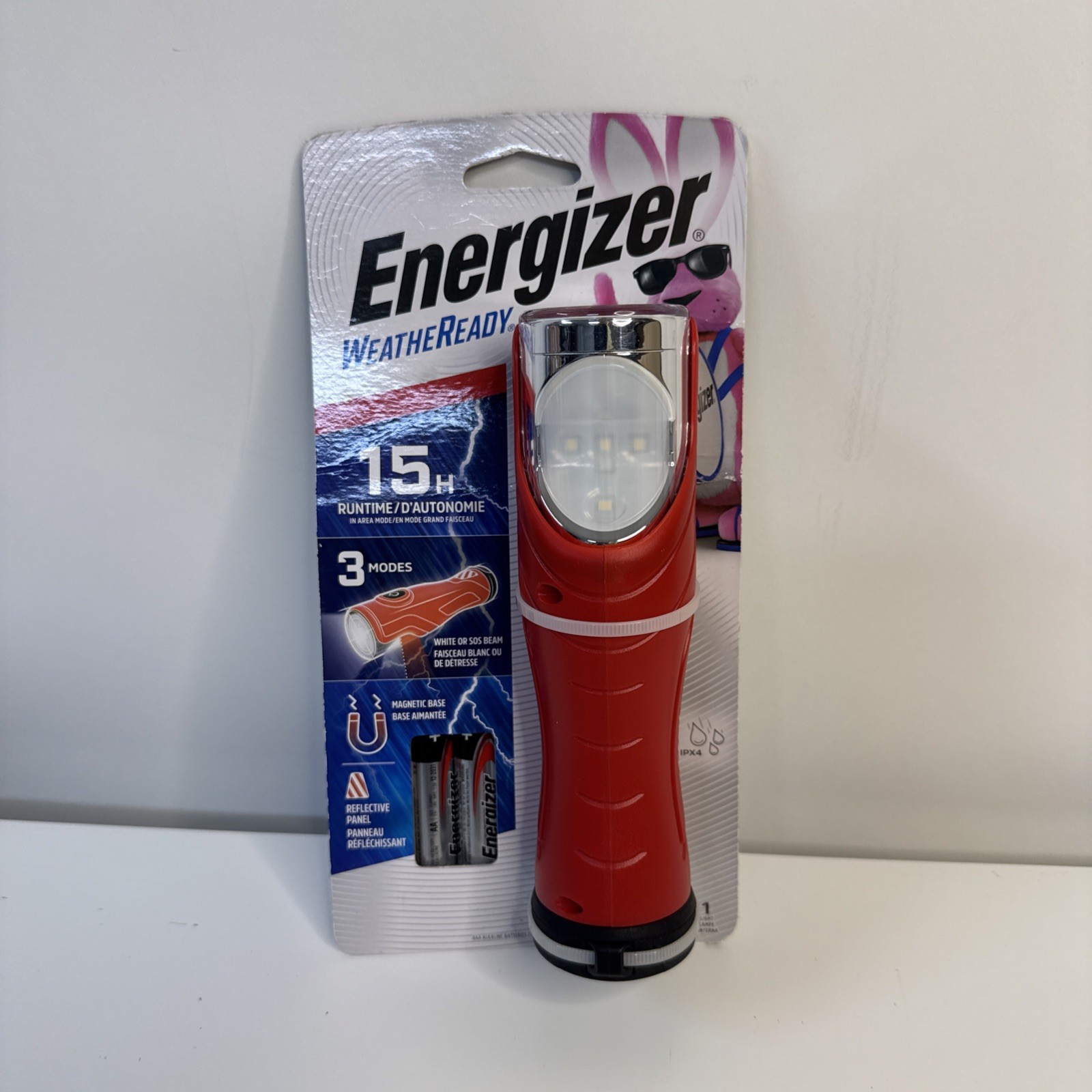 Energizer Weather Ready LED Flashlight 3 Modes IPX4 Waterproof & Magnet Base